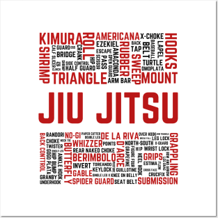 Jiu Jitsu Submissions Shirt Posters and Art